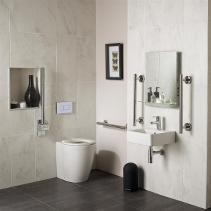 Ideal Standard Concept Freedom Ensuite Bathroom Pack with 40cm Basin and Raised Height Standard Projection BTW WC