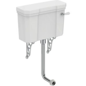 Ideal Standard - WAVRERLEY - Low Level Cistern Pack, Inc. Chrome Flushpipe (6 / 4L)