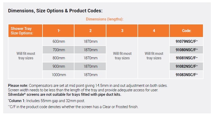 AKW Option HF Silverdale Sizes