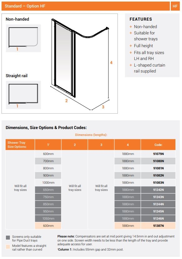 AKW OPTION HF Fixed Screen 9107 9108 9124