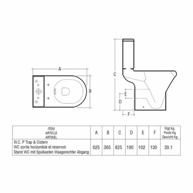 RAK Compact COMRIM45PAK-FA/NS