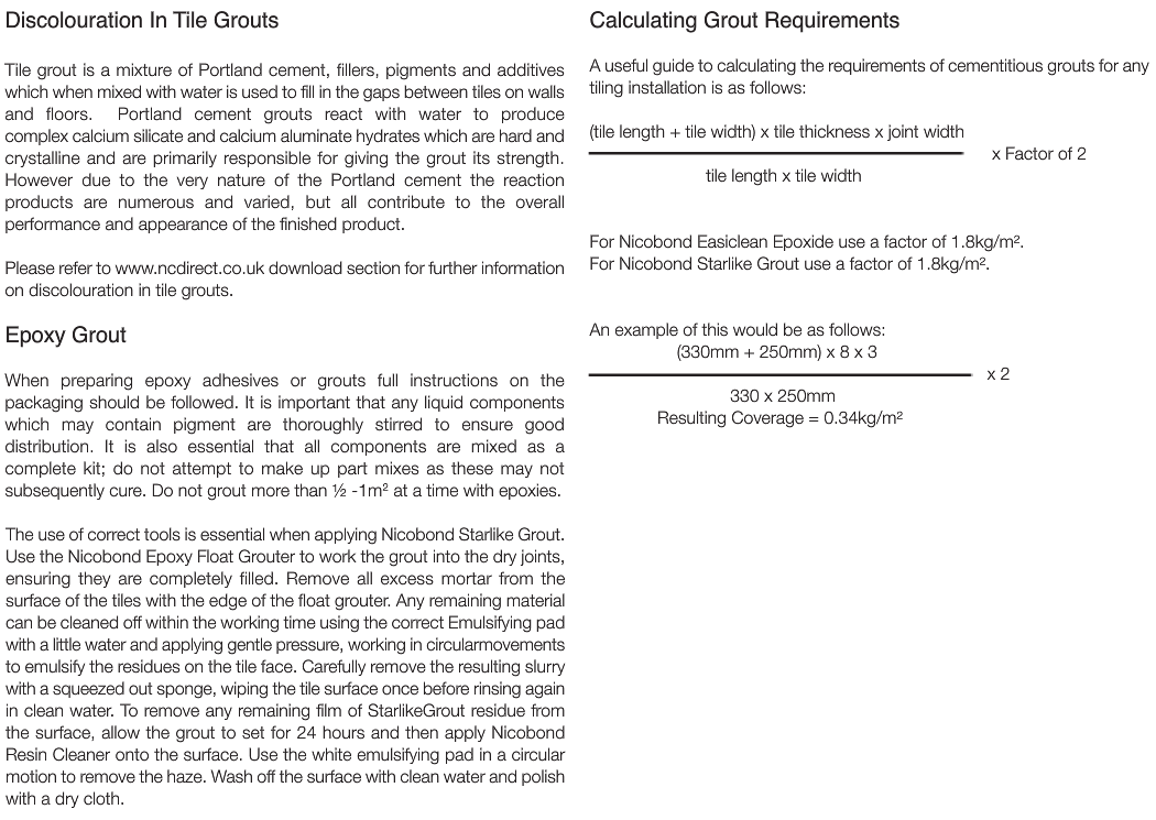 Grout Application Guide