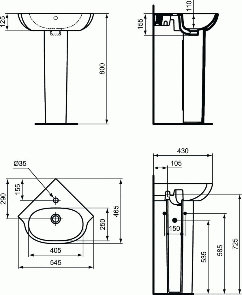 T3521 technical drawing