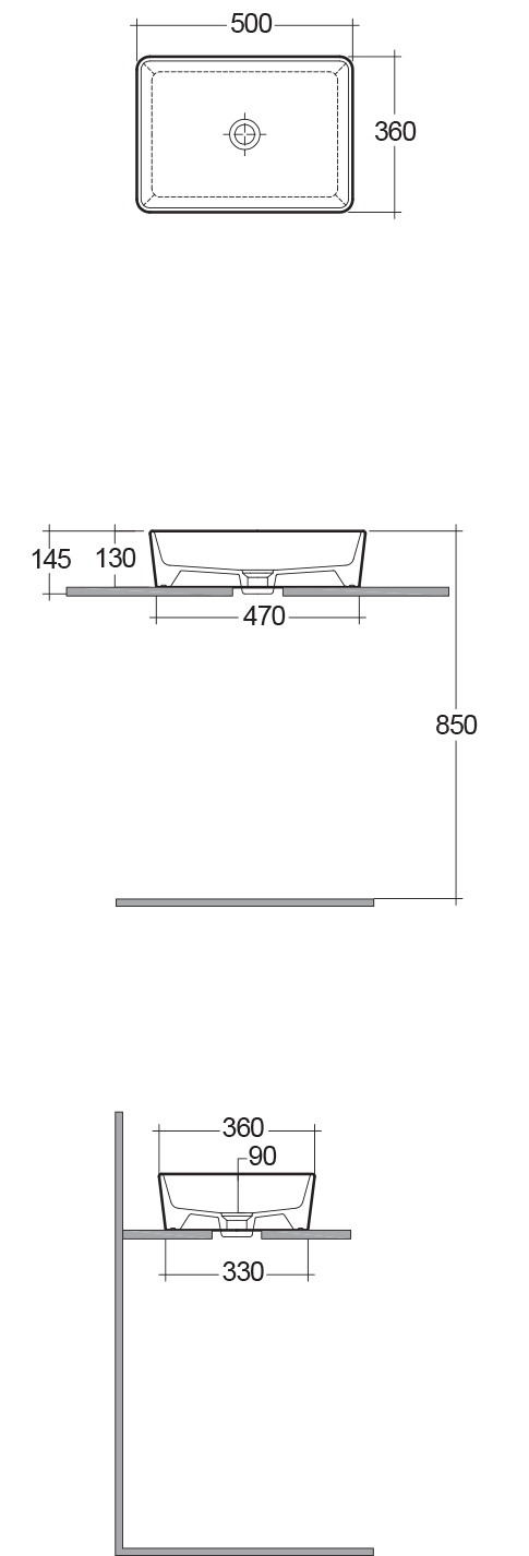 RAK MOON washbasin MOWB00007