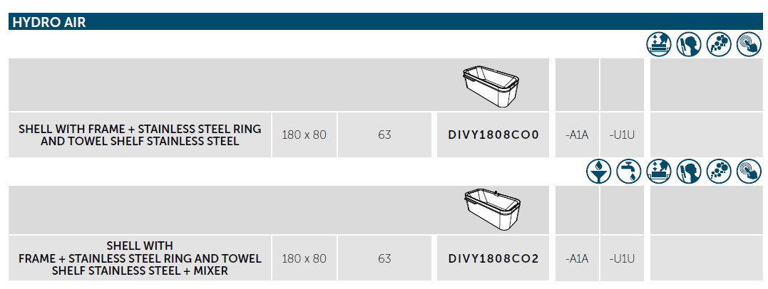 Divina F Hydro Table