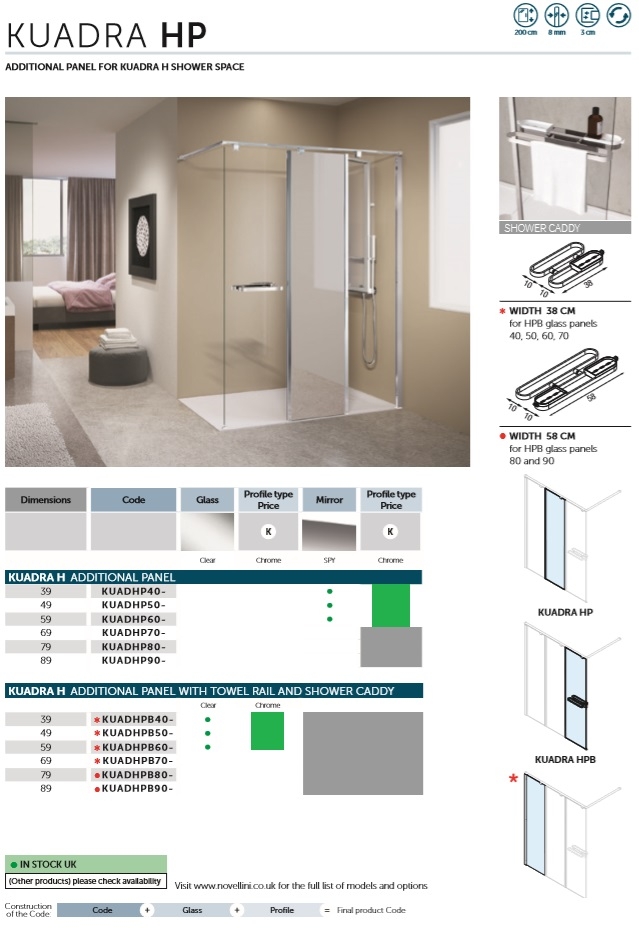 Novellini Kuadra HP Spec