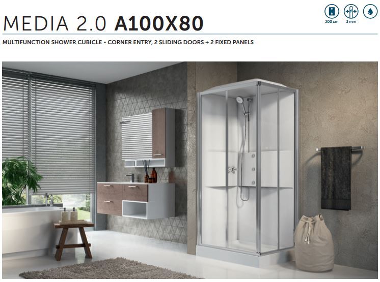 Novellini Media 2.0 A100X80 SPEC1