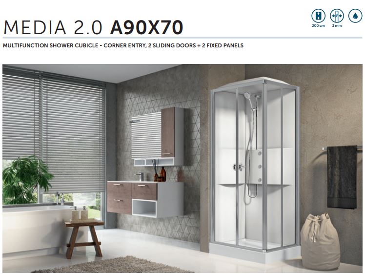 Novellini Media 2.0 A90X70 