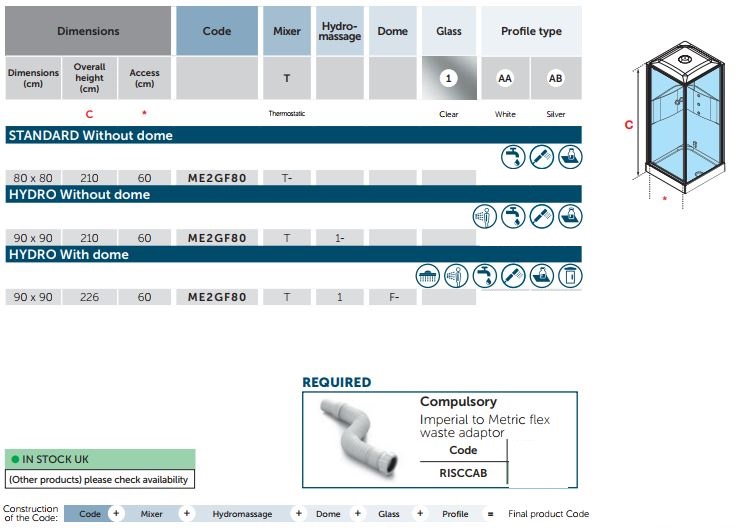 Novellini Media 2.0 GF80 SPEC2