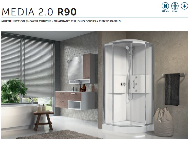 Novellini Media 2.0 R90 SPEC1