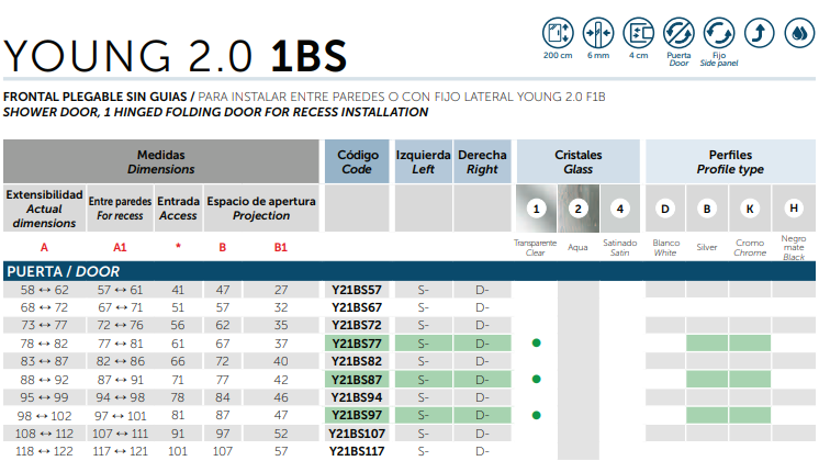 Novellini Young 2.0 1BS Spec 1