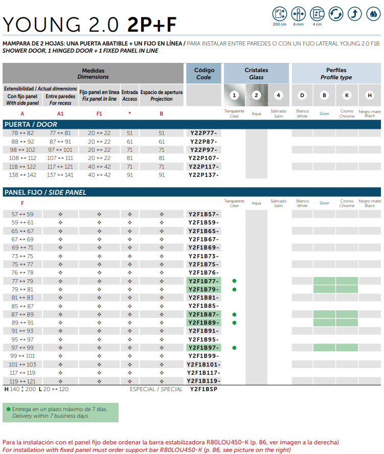 Novellini Young 2.0 2P+F SPEC 1
